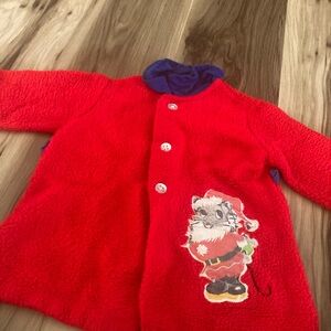 JCPenney Baby Fleece Red Vintage Mouse Jacket No Size Tag